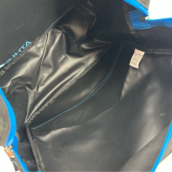 ATHLETICO Ski Boot Bag Black Unpadded Zippered Shoulder Strap 2 Handles - Picture 7 of 10